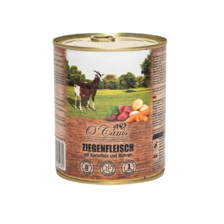 O'CANIS canned dog food- wet food-goat with potatoes - 800 g