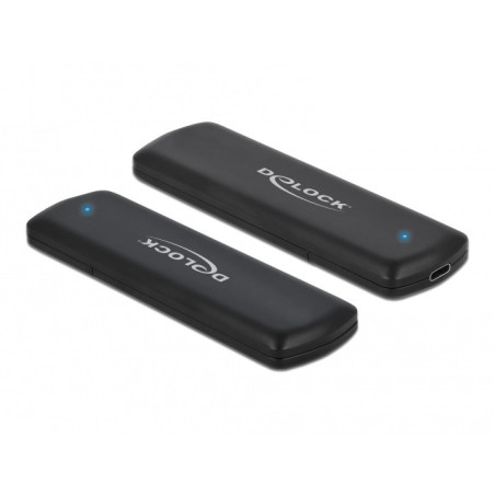 DeLOCK External USB Type-C Combo Enclosure for M.2 NVMe PCIe or SATA SSD