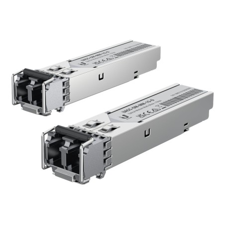 UBIQUITI 1G MULTI-MODE OPTICAL MODULE. SFP TRANSCEIVER THAT SUPPORTS 1G CONNECTIONS UP TO 550 M USING MULTI-MODE FIBER WITH A DUPLEX LC UPC CONNECTOR (2-PACK)
