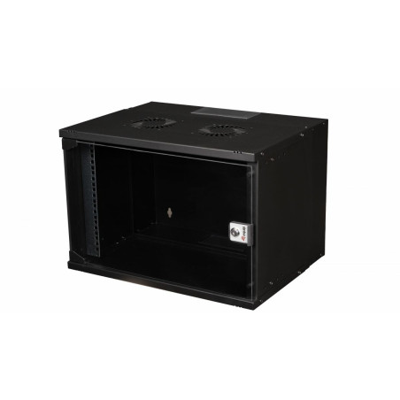 Equip Eco Mount 19' Cabinet, 07U, 540X400MM, RAL9005 Black