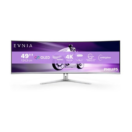 Philips Evnia 8000 49M2C8900L/00 computer monitor 124.2 cm (48.9") 5120 x 1440 pixels Dual QHD QD-OLED White