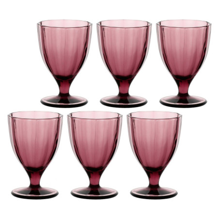 Set of 6 Amami glasses - Purple, 300 ml