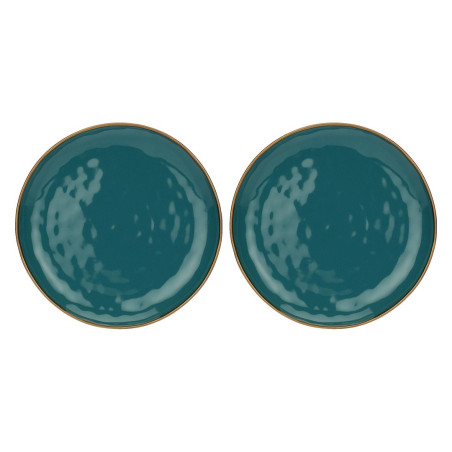 Set of 2 round platters Concerto Ottanio - Blue-green, 32 cm