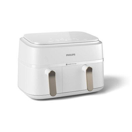 Philips 3000 series NA353/10 fryer Double 9 L Stand-alone 2750 W Hot air fryer Silver, White