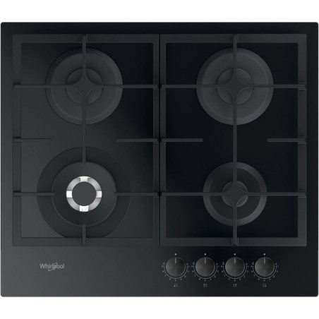 Whirlpool AKTL 629/NB1 hob Black Built-in 59 cm Gas 4 zone(s)