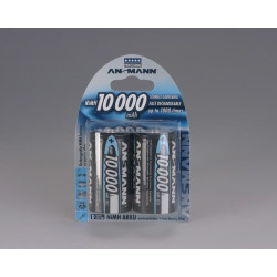 2x Ansmann NiMH 10000 Mono...