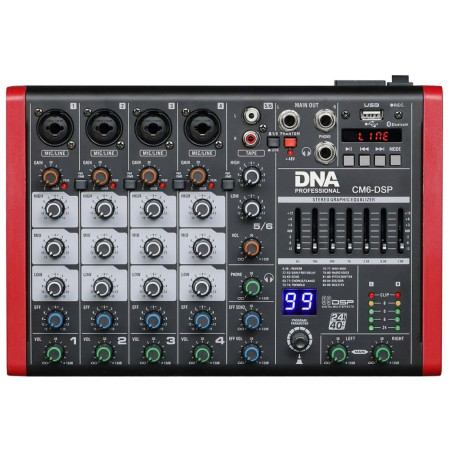 DNA CM6-DSP - USB audio mixer with MP3 player
