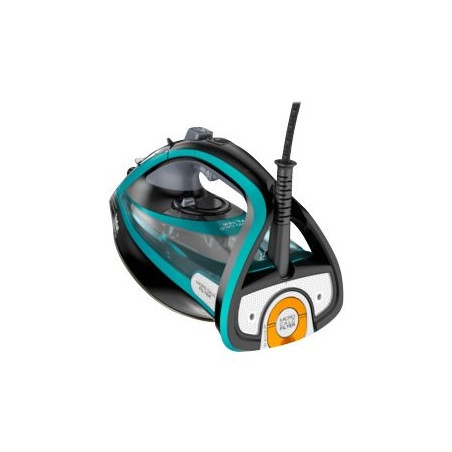 Tefal Ultimate Pure FV9844 Dry & Steam iron Durilium Autoclean soleplate 3200 W Black, Blue