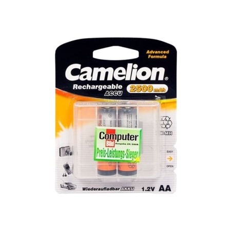 Camelion | AA/HR6 | 2500 mAh | Rechargeable Batteries Ni-MH | 2 pc(s)