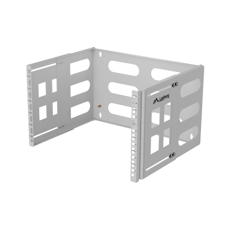 Lanberg Folding Bracket Wall-mount 19" 6U | FB01-5406-10S | Grey