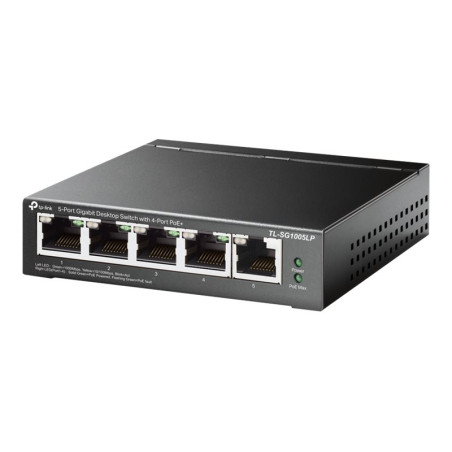 Switch|TP-LINK|Desktop/pedestal|5x10Base-T / 100Base-TX / 1000Base-T|PoE ports 1|TL-SG1005LP
