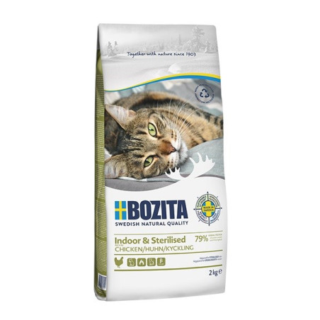 Bozita - Indoor & Sterilised Chicken  - dry food for sterilised cats - 2kg