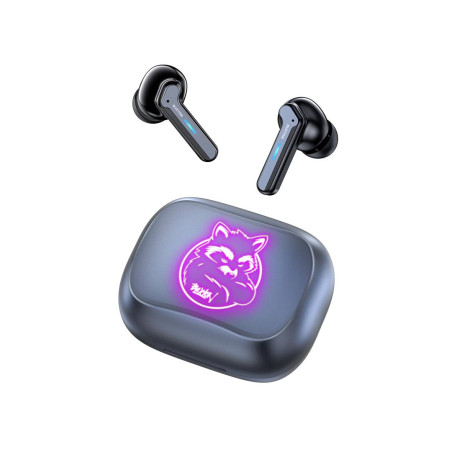 Buxton BTW 8200 Racoon - In-ear wireless earphones with charging case, white