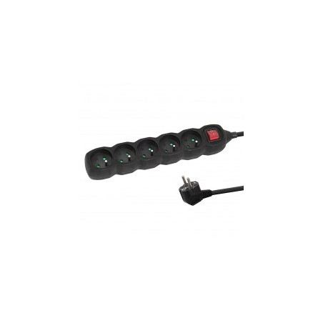 Esperanza ELK214K power extension 1.5 m 5 AC outlet(s) Indoor Black