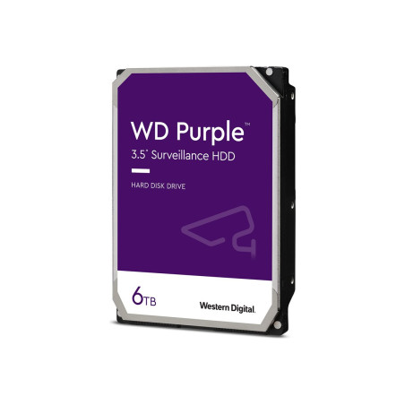 HDD|WESTERN DIGITAL|Purple| 6 TB|Serial ATA III|Buffer 256 MB|5400 RPM|3.5 "|WD64PURZ