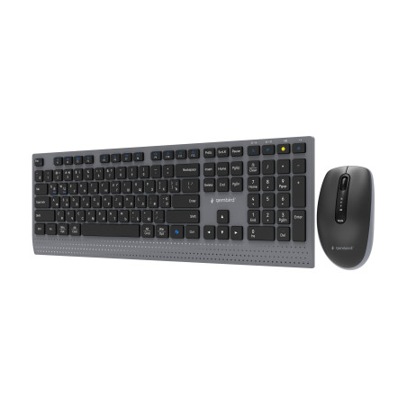 Gembird KBS-WPS-02-CYRL | Keyboard and Mouse Set | Wireless | Cyrillic | Bluetooth | Black