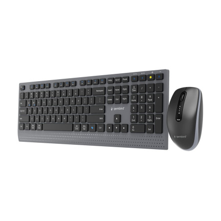 Gembird KBS-WPS-02 | Keyboard and Mouse Set | Wireless | US | Bluetooth | Black