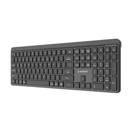 Gembird KB-WPS-03 | Keyboard | Wireless | US | Bluetooth | Black