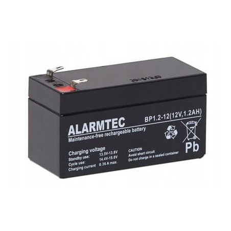 BATTERY 12V 1.2AH VRLA/BP1.2-12 ALARMTEC EMU
