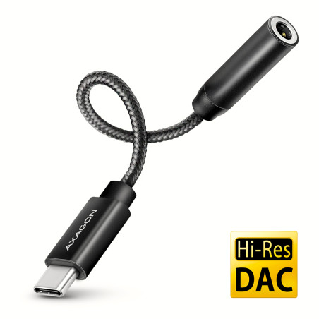ADAPTER USB-C TO AUDIO 3.5MM/DAC 0.1M ADA-HC AXAGON