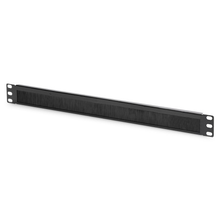 Digitus | 1U cable brush management panel open brush | DN-97661 | The Cable Brush Management Panel is getting fixed on the 483 mm (19”) profile rails | Black