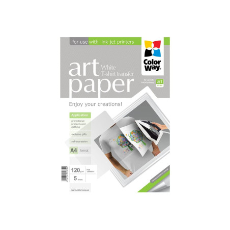 ART | Photo Paper T-shirt transfer (white) | 120 g/m² | A4