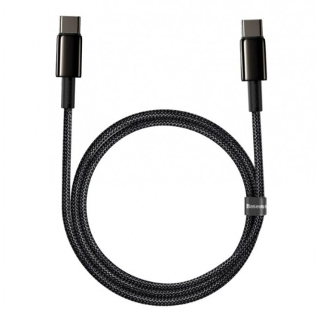 Baseus CATWJ-01 USB cable 1 m USB C 100 W Black