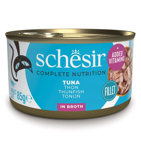 SCHESIR in broth Tuna - wet cat food - 85 g
