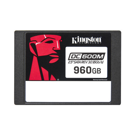 Kingston DC600M | 960 GB | SSD form factor 2.5" | Solid-state drive interface SATA Rev. 3.0 | Read speed 560 MB/s | Write speed 530 MB/s