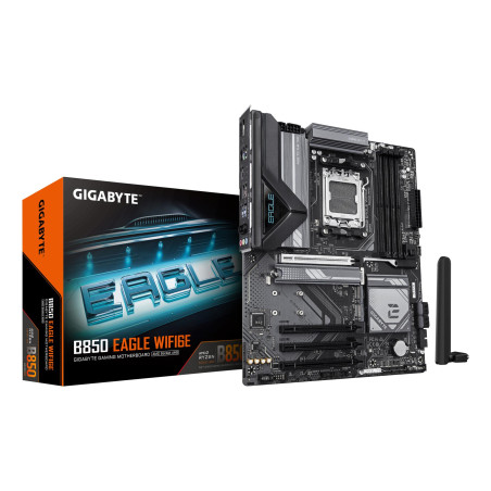 Mainboard|GIGABYTE|AMD B850|Socket AM5|ATX|RAM DDR5-SDRAM|4xSlots|Wi-Fi Yes|Bluetooth Yes|3xNumber of M.2 (M) slots|B850 EAGLE WIFI6E|B850EAGLEWIFI6E