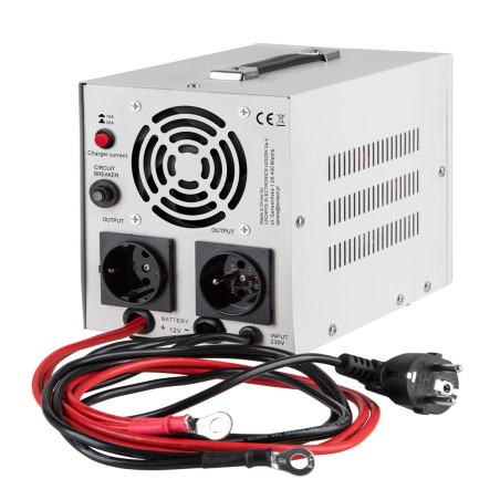 KEMOT PROsinus-1000 emergency power supply unit – a pure sine wave inverter with a 12V charging function, 230V, 1000VA/700W