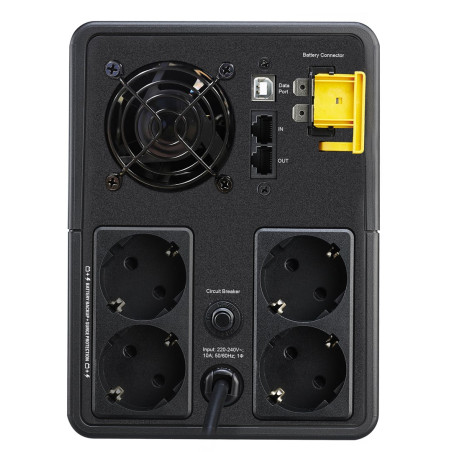APC Back-UPS, 2200VA, Tower, 230V, 4x CEE 7/7 Schuko outlets, AVR