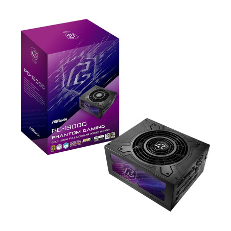 Asrock Phantom Gaming PG-1300G power supply unit 1300 W 20+4 pin ATX ATX Black