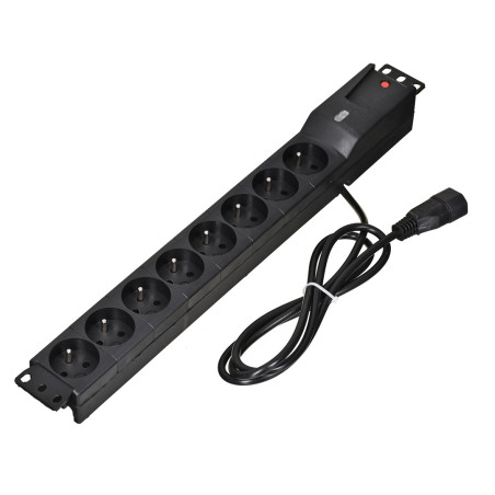 LESTAR 1966004970 power extension 1.5 m 230 AC outlet(s) Indoor Black