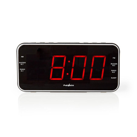 Nedis CLAR004BK alarm clock Digital alarm clock Black