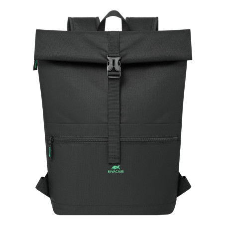 Rivacase Gremio backpack City backpack Black Polyester, Recycled polyethylene terephthalate (rPET)