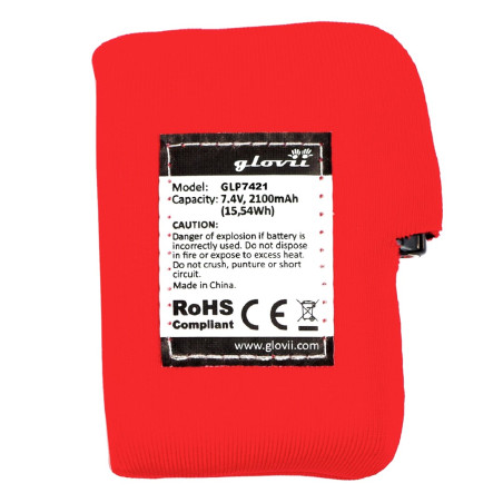 Akumulator Li-Poly 2100 mAh do ogrzewanych rękawic i czapki, 7,4 V