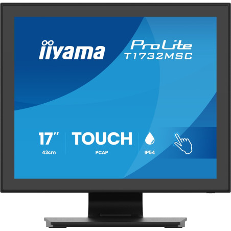 iiyama ProLite T1732MSC-B2S computer monitor 43.2 cm (17") 1280 x 1024 pixels SXGA LED Touchscreen Black