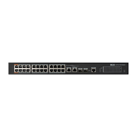 BCS BCS-L-SP2402G-2SFP-M(II) Managed Power over Ethernet (PoE) 1U Black