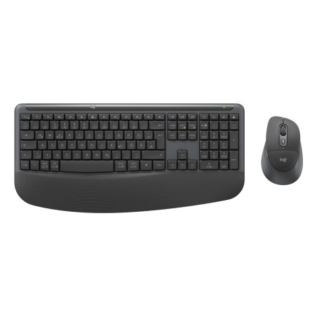 Logitech Signature Comfort Plus Combo MK880 for Business keyboard Mouse included Universal USB + Bluetooth QWERTZ German Graphite