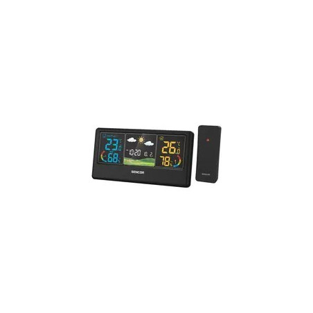 Sencor SWS 4100 B Stacja pogodowa / kolorowy wyświetlacz LCD / czujnik bezprzewodowy