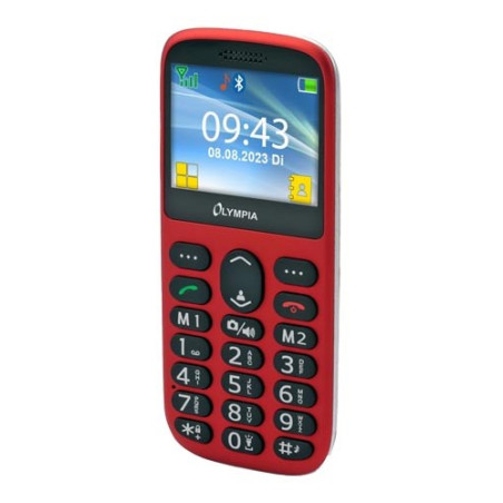 Olympia Mobiltelefon SUN GroĂźtasten rot