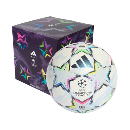 Piłka nożna adidas UCL League 26/27 League Stage Box biało-niebiesko-różowo-zielona KE9771 4