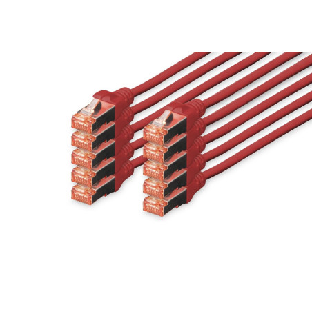 Digitus CAT 6 S/FTP Patch Cables, 10-Pack