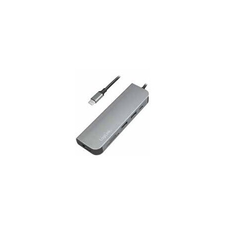 LogiLink UA0343 laptop dock/port replicator USB 3.2 Gen 1 (3.1 Gen 1) Type-C Aluminium