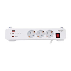 Equip 3-Outlet Clamp Power...