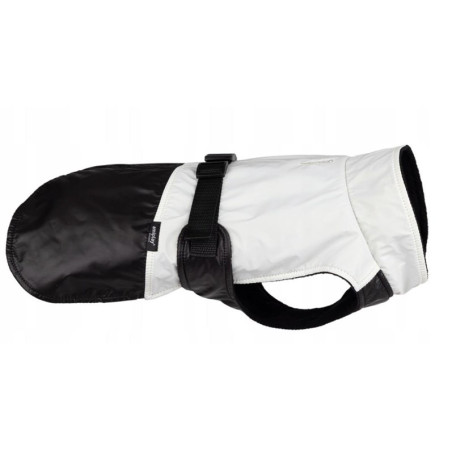 JACKET FOR DOGS FLUO BLACK. WHITE 45