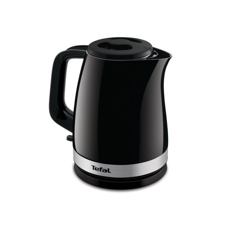 Tefal Delfini Vision KO150F30 electric kettle 1.5 L 2400 W Black, Stainless steel