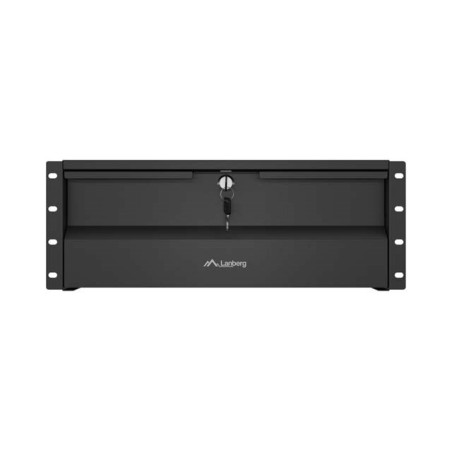 Lanberg 19" Rack Cabinet Drawer 4U 360 mm Black (4U/483 × 360 mm, Load Capacity up to 90 kg, 4-Point Mounting)