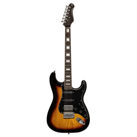 Stagg SES-60 SNB - gitara elektryczna HSS, olcha, sunburst